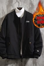 冬季新款余文乐同款棒球服棉衣男飞行员夹克加厚6025-j9011-p100，男装棉衣，星座311A
