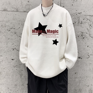 8XL半高领毛衣男大码胖子针织衫毛线衣 M18379-P45 加绒款-P65图片