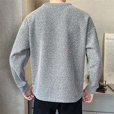 现货春秋潮流百搭青年提花假俩件卫衣圆领卫衣TW66019-P58，男装卫衣，星座1105-3