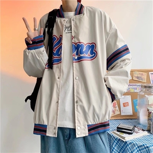 GC0569-P45棒球服外套男春季复古潮流夹克ins潮牌休闲运动高街图片