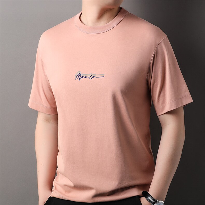F82351钱塘2020-1新款百搭简约中青年时尚休闲男士短袖T恤P35,男装T恤,钱塘207-1