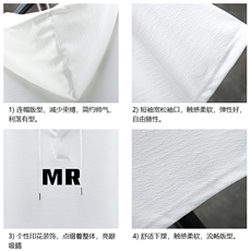 LD54253-P45连帽短袖t恤男大码胖子带帽五分袖中袖展架，男装T恤，电商A040A