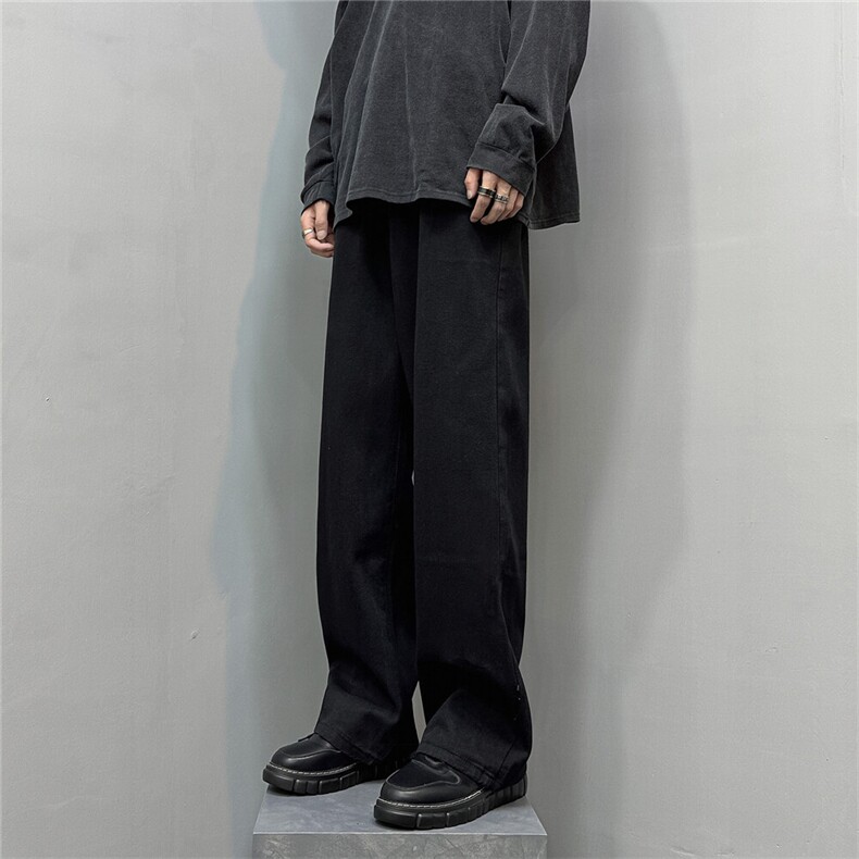 k1029-p40-控58M-5XL现货宽松cleanfit牛仔裤马丁靴黑暗黄泥,男装牛仔裤,星座116