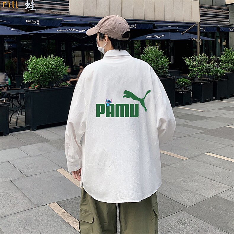 CS15227-P38长袖衬衫男士大码宽松衬衣男寸衫男寸衣，男装衬衫，电商A040