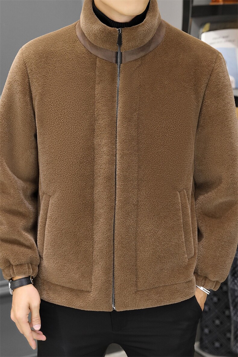 冬季加厚超柔貂绒男士时尚保暖抗寒休闲男装外套SFH2151-P180,男装棉衣,星座1105-3