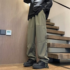 休闲裤男韩版潮流痞子直筒裤子防水2025春季新款ins长裤K4965-P35，男装休闲裤，星座412
