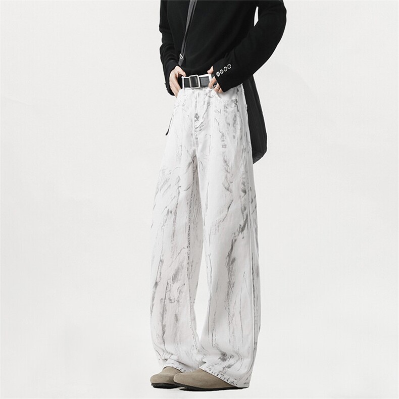 《现货主推》脏洗白色牛仔裤GXX16-P65控88，男装牛仔裤，电商C303