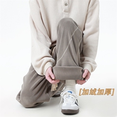 XZ616秋冬毛呢加绒缉明线不规则口袋休闲长裤K1090特P40控78，男装卫衣，星座512A（原616）