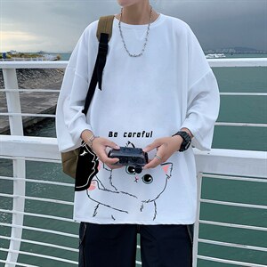 Q11116-P30春夏季七分袖t恤男大码五分袖男短袖中袖，男装T恤，电商A040