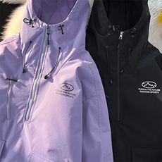 冬季时尚潮牌连帽防水保暖男女滑雪服加棉加厚棉服外套M33-P145，男装棉衣，电商A001-1