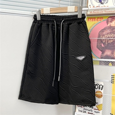 短裤男士夏季潮牌高级感提花五分裤潮宽松运动休闲裤子K5622-P26，男装牛仔裤，星座412-2