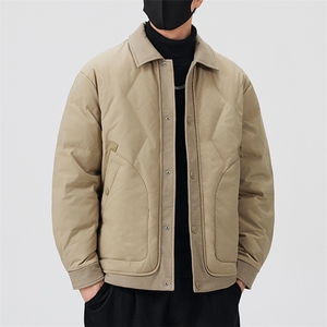 口罩风新标90白鸭绒 2025潮流时尚拼接羽绒服男YR6062-P200图片
