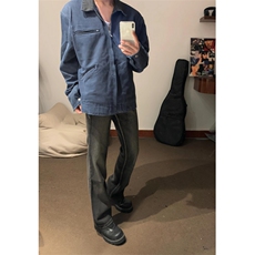 【有货】底特律工装外套男款潮牌高级感拼接夹克JK7704LL-特P68，男装夹克，星座1007（原301D）