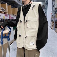 街头嘻哈机能风工装马甲男高街战术坎肩背心W512P35，男装背心/马甲，星座1116-2