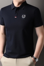 QLM15154春夏男士新款短袖T恤青年修身翻领体恤休闲打底衫，男装T恤，电商B360