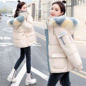 羽绒棉服韩版宽松女2025年新款冬装小个子时尚加厚刺绣棉衣短款，女装棉衣/棉服，关键词