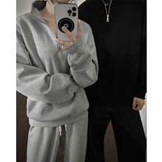 加绒奥粒绒重磅boxy500克品质短宽套头圆领男RH5320JR-P52，男装卫衣，星座610B-1