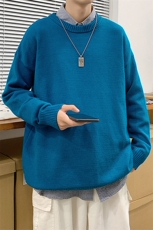 主推现货毛衣男圆领纯色休闲量大有差价A161-2-M001-P35，男装针织衫/毛衣，电商A161-2