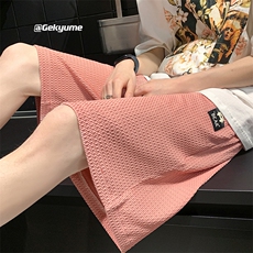 8XL-M2023夏季特大码阔腿短裤男高街ins宽松垂感休闲裤DK1510P45，男装休闲裤，电商D206-1
