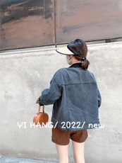 牛仔拼皮外套超，其它，一杭