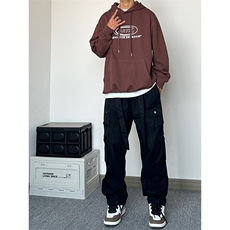 港风抖音品质休闲裤工装裤直筒裤长裤A014-DY2165-P65控88，男装工装外套，电商A014