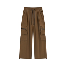 冰丝防水拉链多口袋休闲裤K016平铺92%聚酯纤维8%氨纶(S-2XL)TP28，男装休闲裤，电商A088