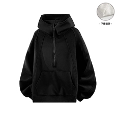 秋季重磅380克全棉直播拉链套头连帽卫衣外套AH908-P45，女装短外套，星座610B-1