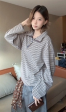 图300克加厚德绒设计感撞色条纹冬季打底衫男女长袖T恤P38，男装T恤，电商C306-1
