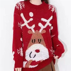 2025年秋季时尚百搭通勤简约休闲麋鹿新年款，女装针织衫/毛衣，萱芳婷羊绒