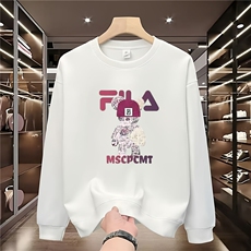 男士美式重磅卫衣秋季衣服圆领长袖上衣潮牌2025新款春秋大码男装，男装卫衣，星座1210-1
