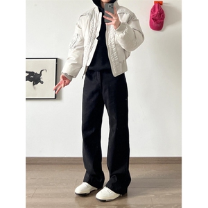 【有货】JR5002CC-特P115 弧形飞行夹克棉服男加厚机车棒球服外套图片