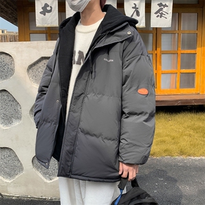 男士假两件棉衣男冬季加厚棉服情侣款棉袄连帽潮A266-WT08-P65图片