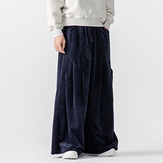秋冬大码日系港风风复古灯芯绒阔腿休闲长裤男女潮k273/P70，男装休闲裤，钱塘713