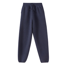 2025年秋季新款四平针织羊绒运动裤时尚休闲通勤百搭，女装休闲裤，博友羊绒