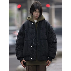 加绒加厚冬款男女立领棉衣拼接棉袄保暖面包服外套MY63P100，男装棉衣，星座1013-1
