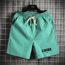 DK39248-P15港风休闲短裤男士大码运动五分裤男中裤男马裤网格，男装休闲裤，电商A040A