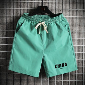 DK39248-P15 港风休闲短裤男士大码运动五分裤男中裤男马裤网格图片