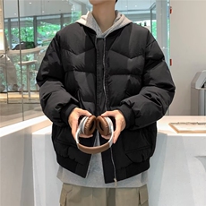 手充棉港风潮牌宽松百搭立领大口袋保暖棉服XZ212-1-QMY321-P70，男装棉衣，星座212-1