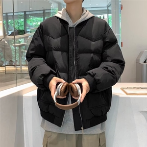 手充棉港风潮牌宽松百搭立领大口袋保暖棉服 XZ212-1-QMY321-P70图片