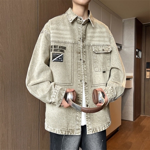 青少年纯棉牛仔夹克潮流外套YCGW2410图片