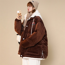冬季中性风假两件棉衣外套加绒加厚休闲棉服男女8117-P140控价188，男装棉衣，电商A441-1