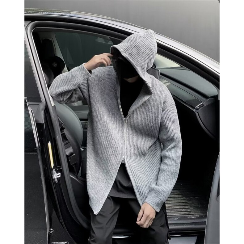 鹿毛绒美式圆领毛衣男慵懒风休闲针织衫M291P53,男装针织衫/毛衣,星座1116-2