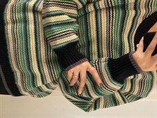 彩条毛衣，女装针织衫/毛衣，FMV