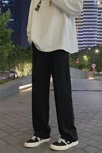 港风  已爆抖音冰丝西裤长裤休闲裤直筒裤A014-DY2108-P50控68图片