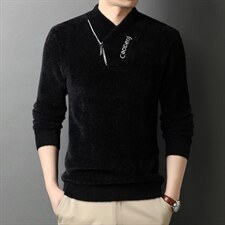 秋冬季中年男休闲圆领针织衫厚款男爸爸装保暖上衣HPN8651-P95,男装针织衫/毛衣,电商B212（原钱塘6029）