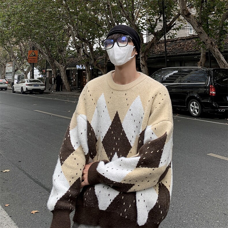 B442P48秋冬圣诞款毛衣打底衫男生女生同款情侣装毛衣图片