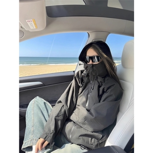 网图有货 秋季户外防水徒步登山夹克男三防冲锋衣女 A796-P48图片