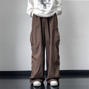 秋季美式vintage潮牌工装裤男高街复古机能宽松休闲裤 K7453-P40图片
