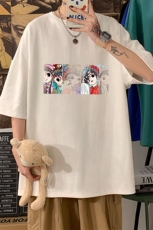DX17250-P20纯棉短袖t恤男大码半袖打底衫宽松体恤衫海报风，男装T恤，电商A040