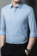 春秋新款男士长袖衬衫商务休闲时尚男装衬衣男打底衫，男装衬衫，电商B360